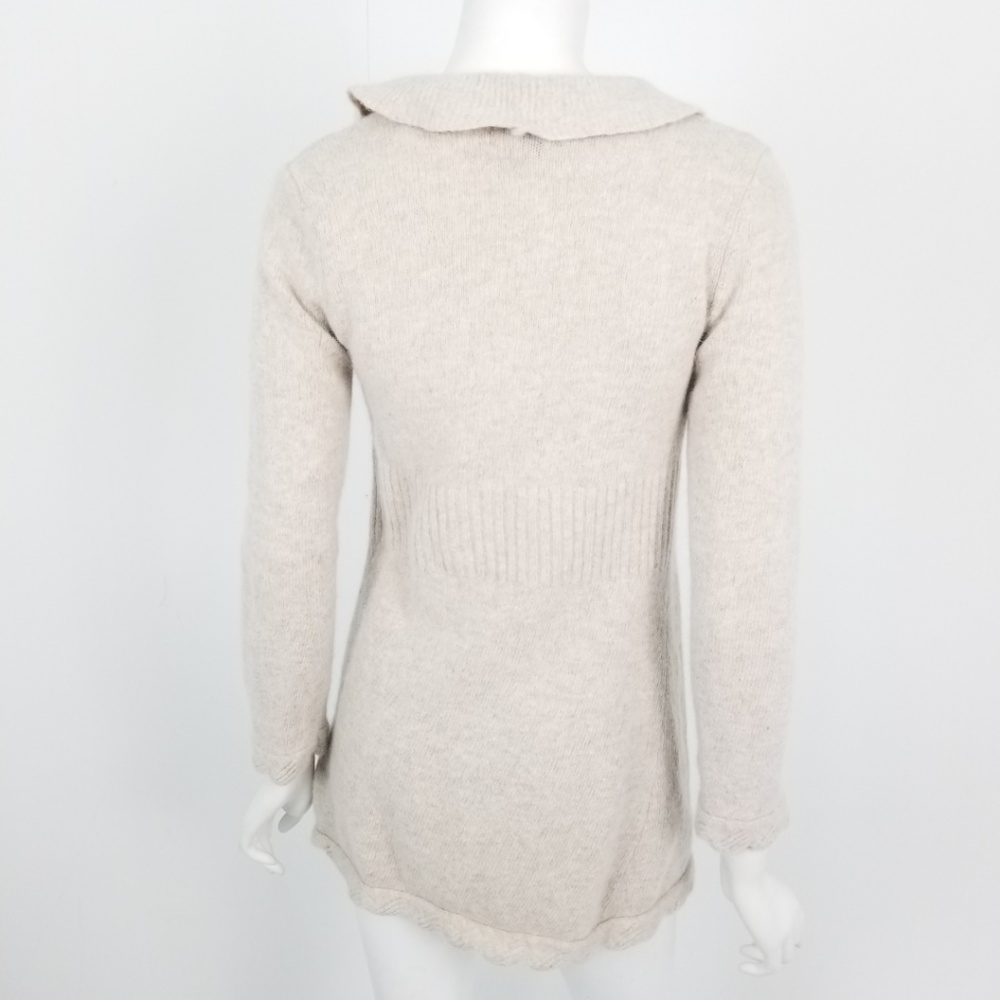 *SOLD*  Cynthia Rowley Wool Angora Cream Cardigan - Picture 6 of 6